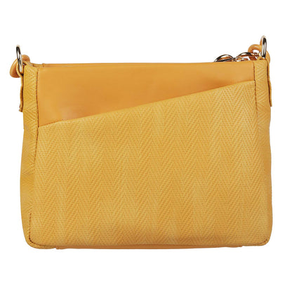 Metro Womens Synthetic Yellow Zip Top Sling (One Size)