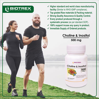 Biotrex Nutraceuticals Choline And Inositol 500mg - 60 Capsules