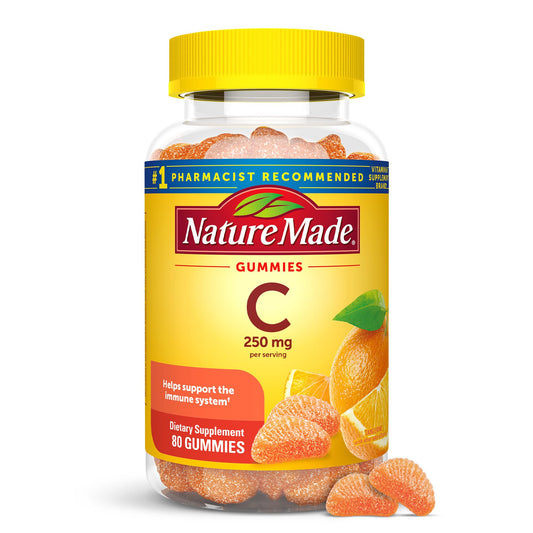 Nature Made Vitamin C Adult Gummies Tangerine, 80 Count