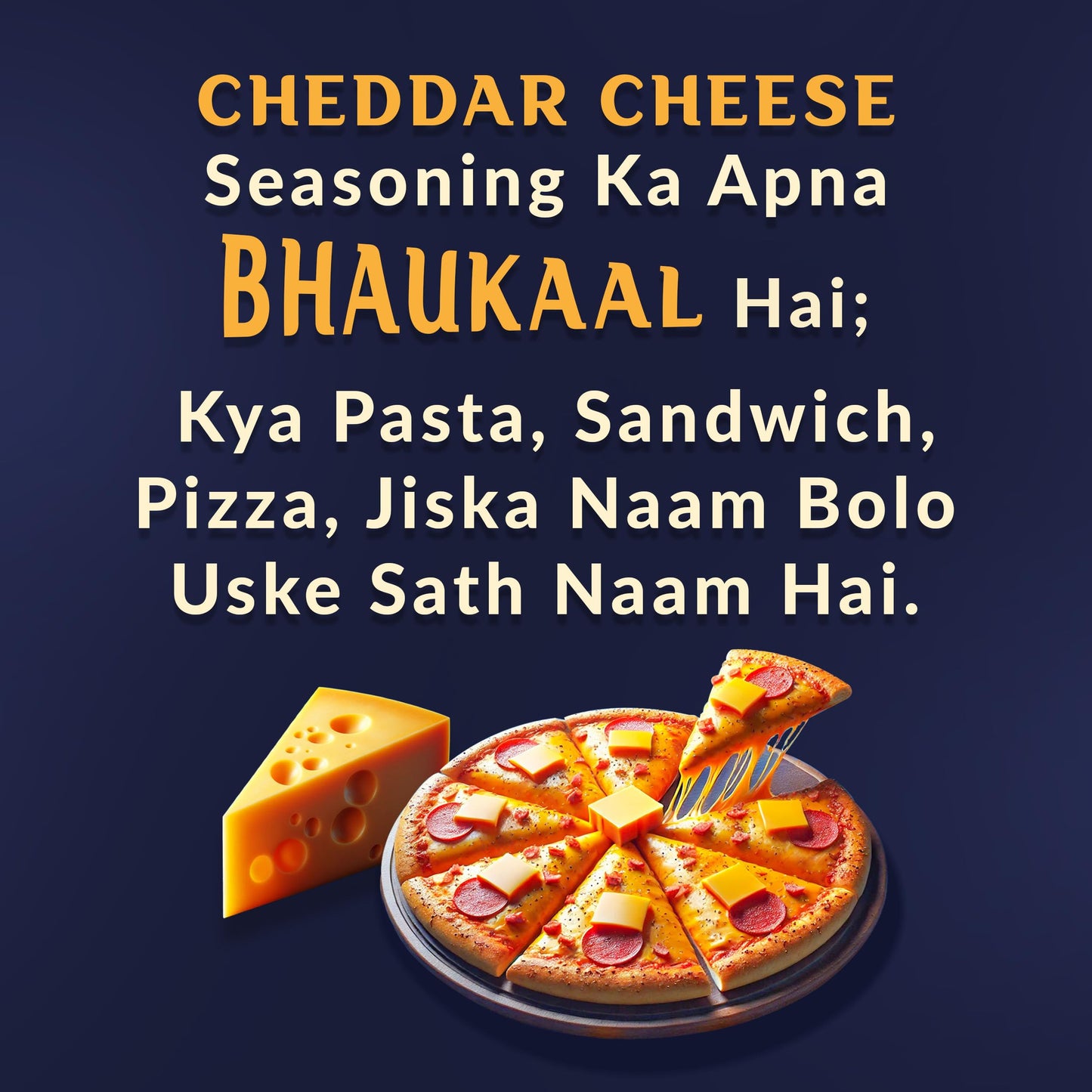 GRELLA Cheddar Cheese Powder for Popcorn |125 g | cheese pop corn seasoning masala for Pasta, Pizza, French Fries, Biryani, chicken, Mac and Cheese, French Fries, Taco, Makhana, Omelets