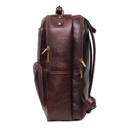 Leathers Villa Leather Villa Leather LV Backpack Bag for Men |15.6'' La- image 4