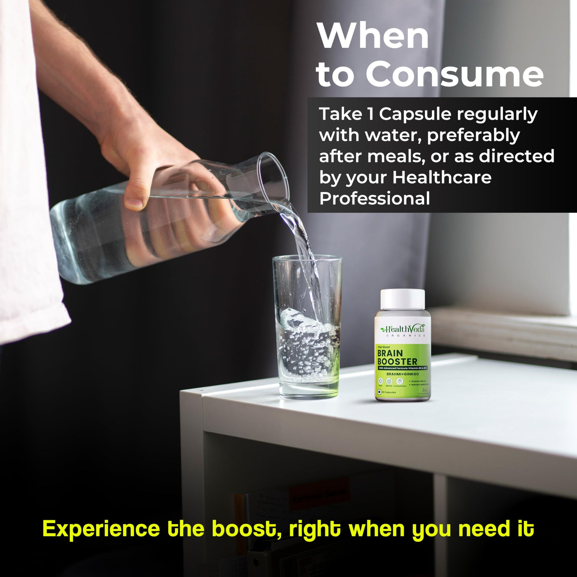 HEALTH VEDA ORGANICS PRIVATE LIMITED Plant Based With Ginkgo Biloba & B- image 3