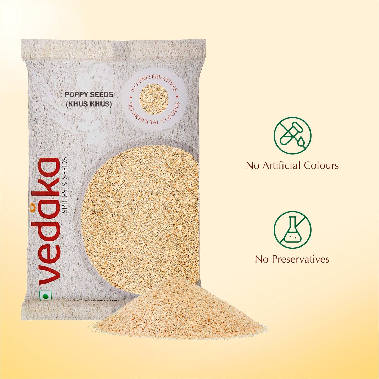 Amazon Brand - Vedaka Poppy Seeds (Khus Khus), 100g