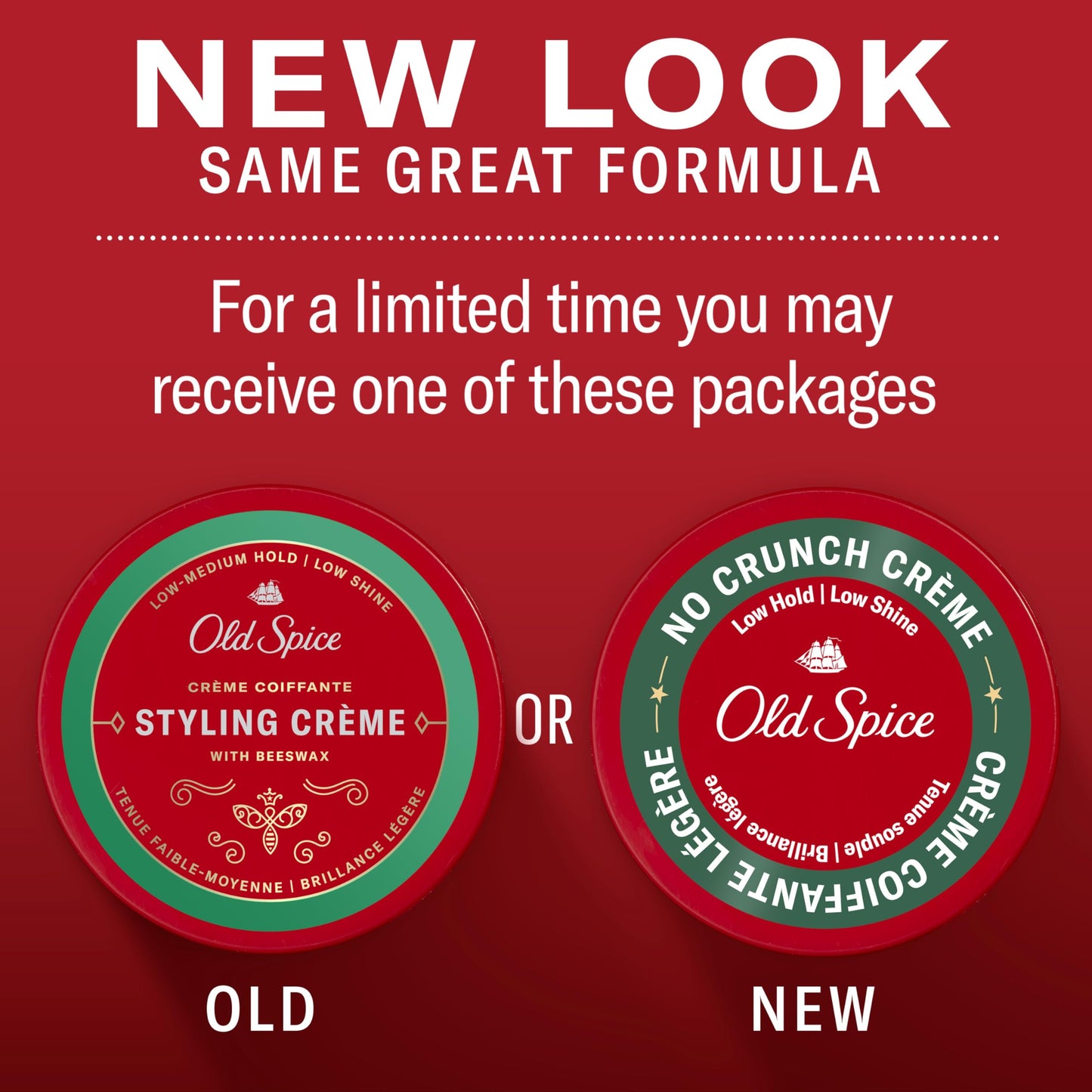 Old Spice Hair Styling Creme Pomade for Men, 2.22 oz