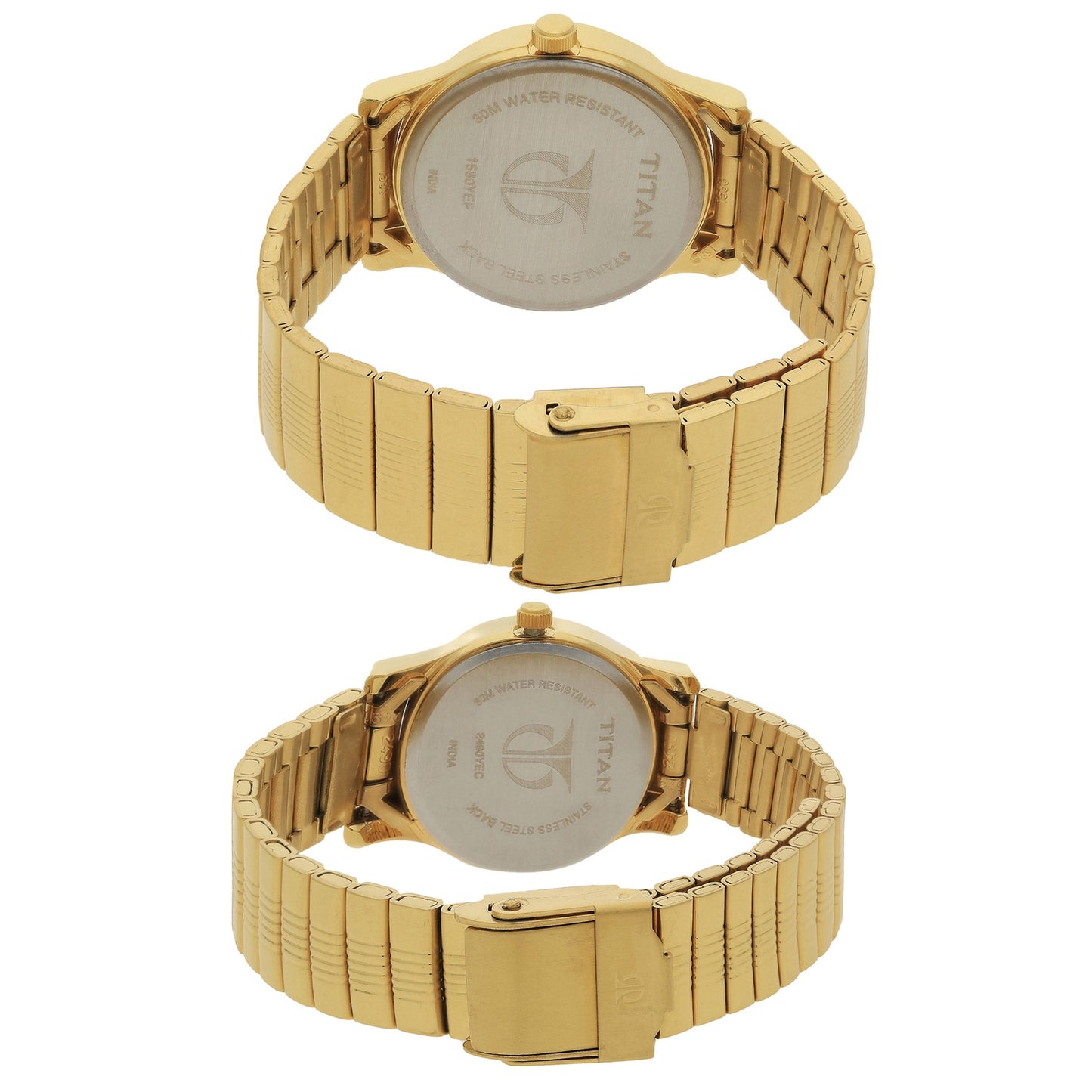 Titan Bandhan Analog Champagne Dial Couple Watch-NL15802490YM04- image 3