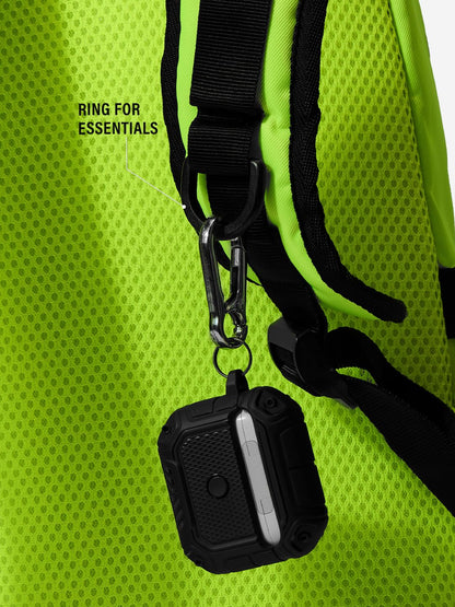 The Souled Store Solids: Neon Green Mini Bags 2 Compartment 12 L Backpack