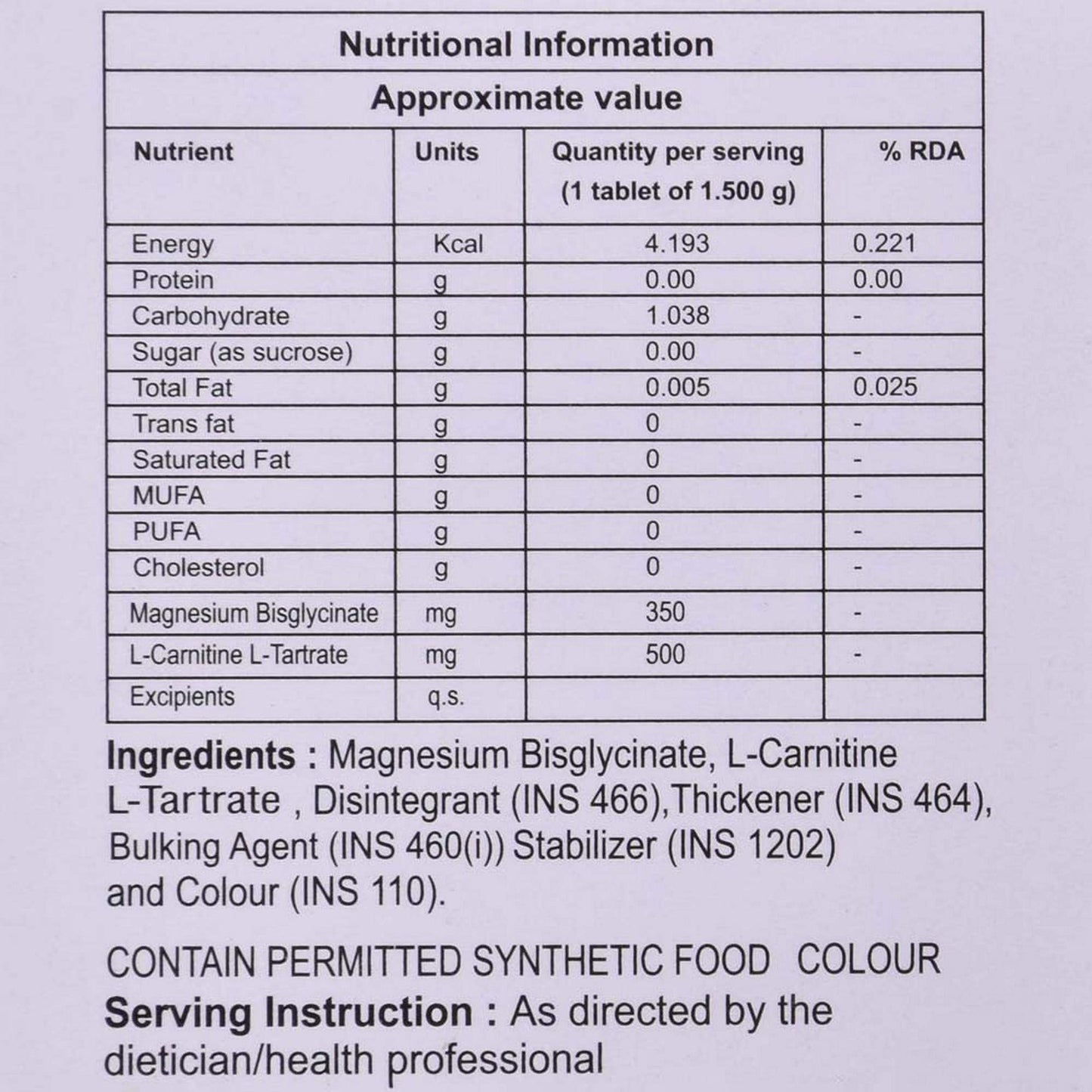 Carniglo-M - Strip of 10 Tablets