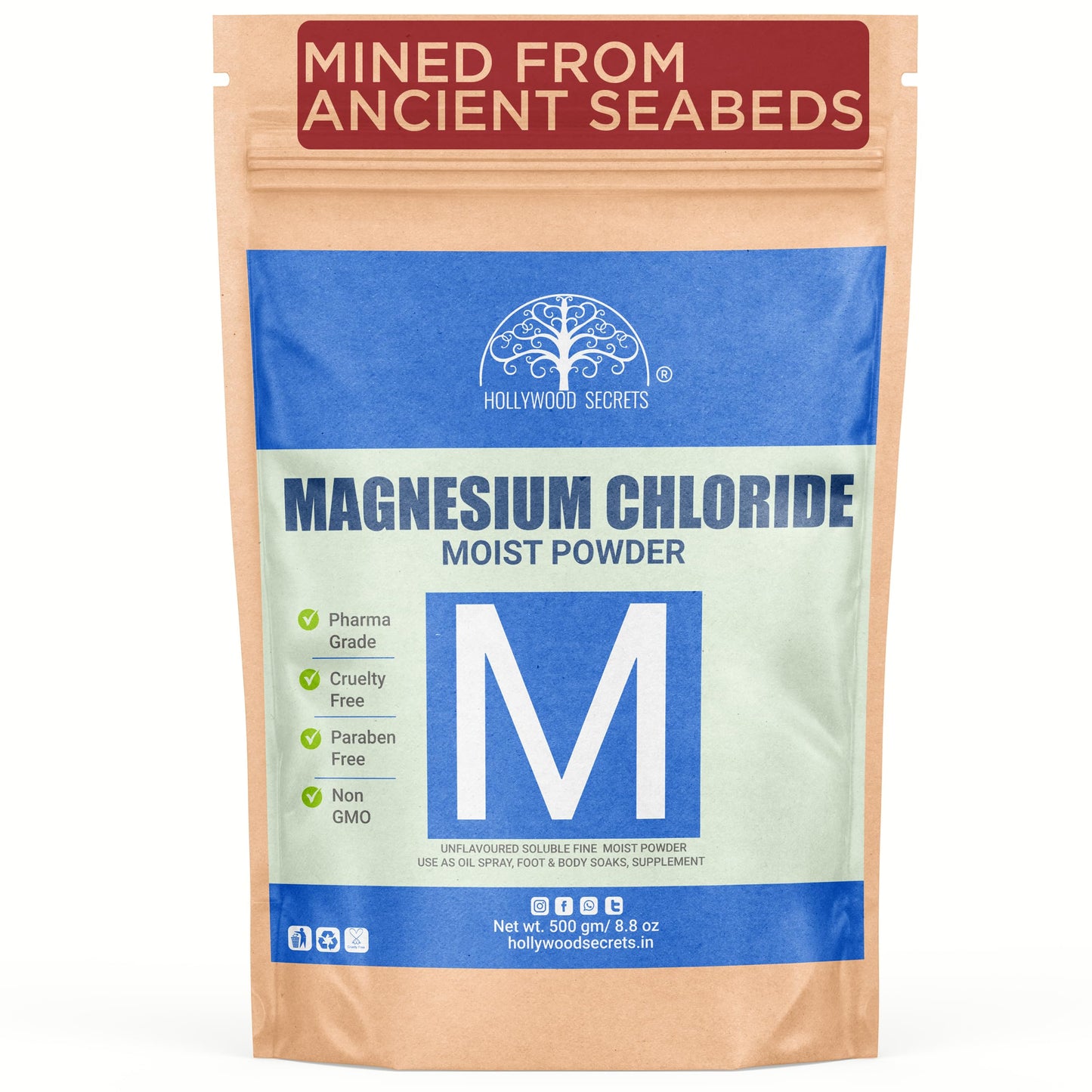 Hollywood Secrets Natural Magnesium Chloride Minerals 500gm