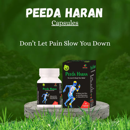 Medconic Healthcare Peeda Haran Capsules | Enriched with Ashwagandha, Shallaki, Shilajit & Herbal Extracts | Supports Joint & Muscle Pain Relief | 30 Capsules