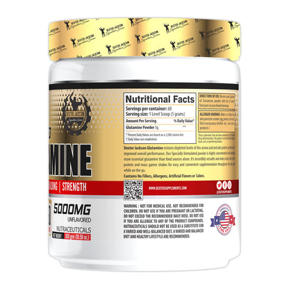 Dexter Jackson Glutamine 5000Mg | Muscle Building | 60 Servings, 300grm