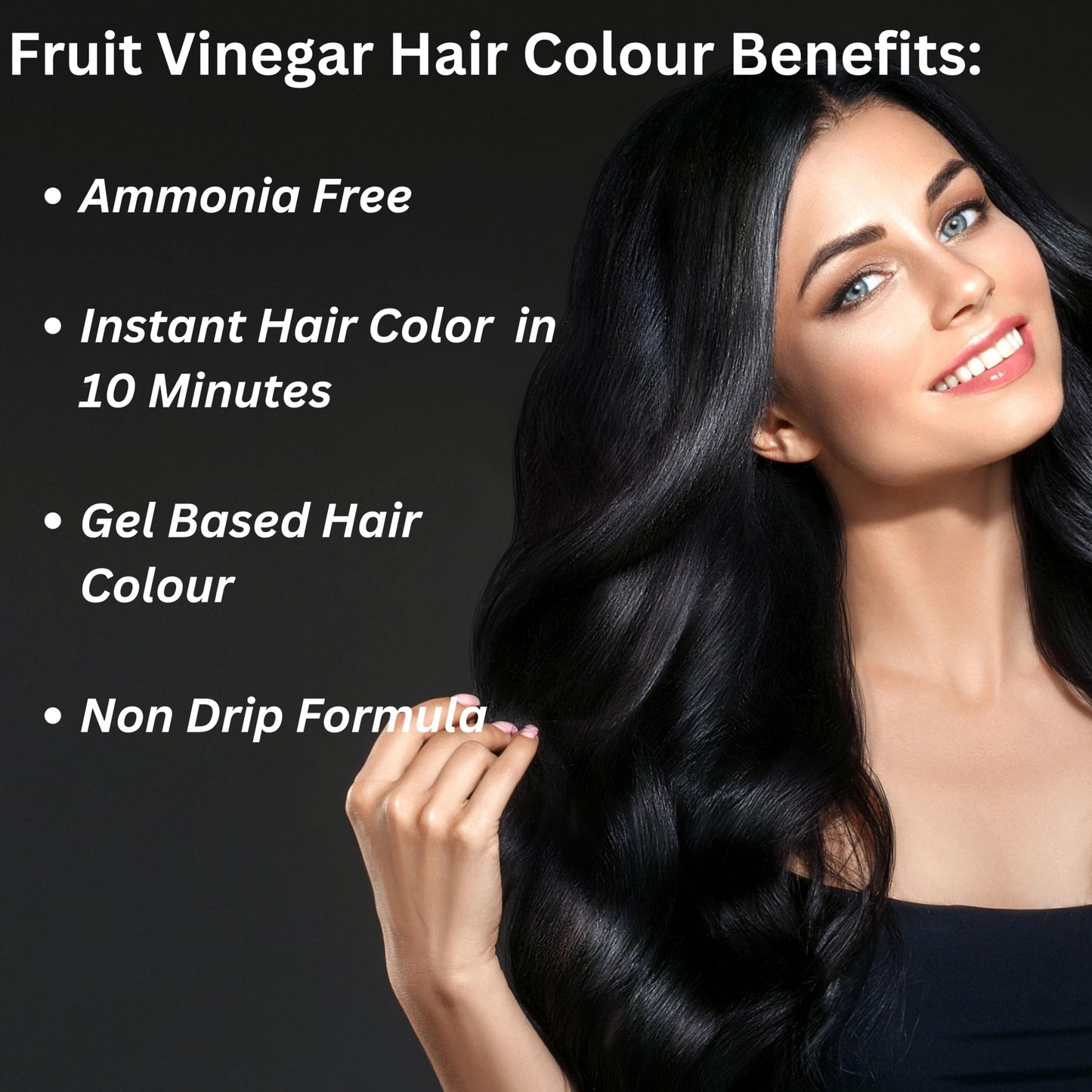 PRO ADS Fruit Vinegar Hair Gel Color Black