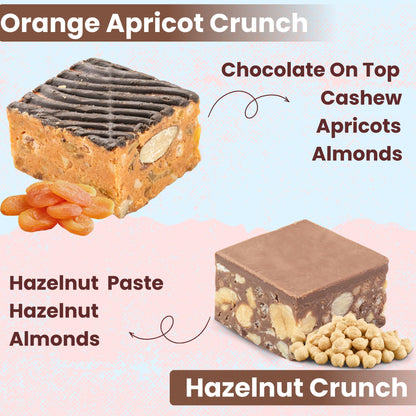 THE SWEET BLEND All Flavours Crunch Box 250g | 10 Unique Flavours of Crunchy Chocolate Mithai | Sweet Fusion Snack Bites for Raksha Bandhan - Rakhi