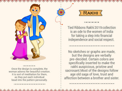 TIED RIBBONS Rakhi for Brother with Chocolates - Designer Rakhi with Chocolate Box (4 pcs), Rakshabandhan Special - Rakhi Gift for Brother