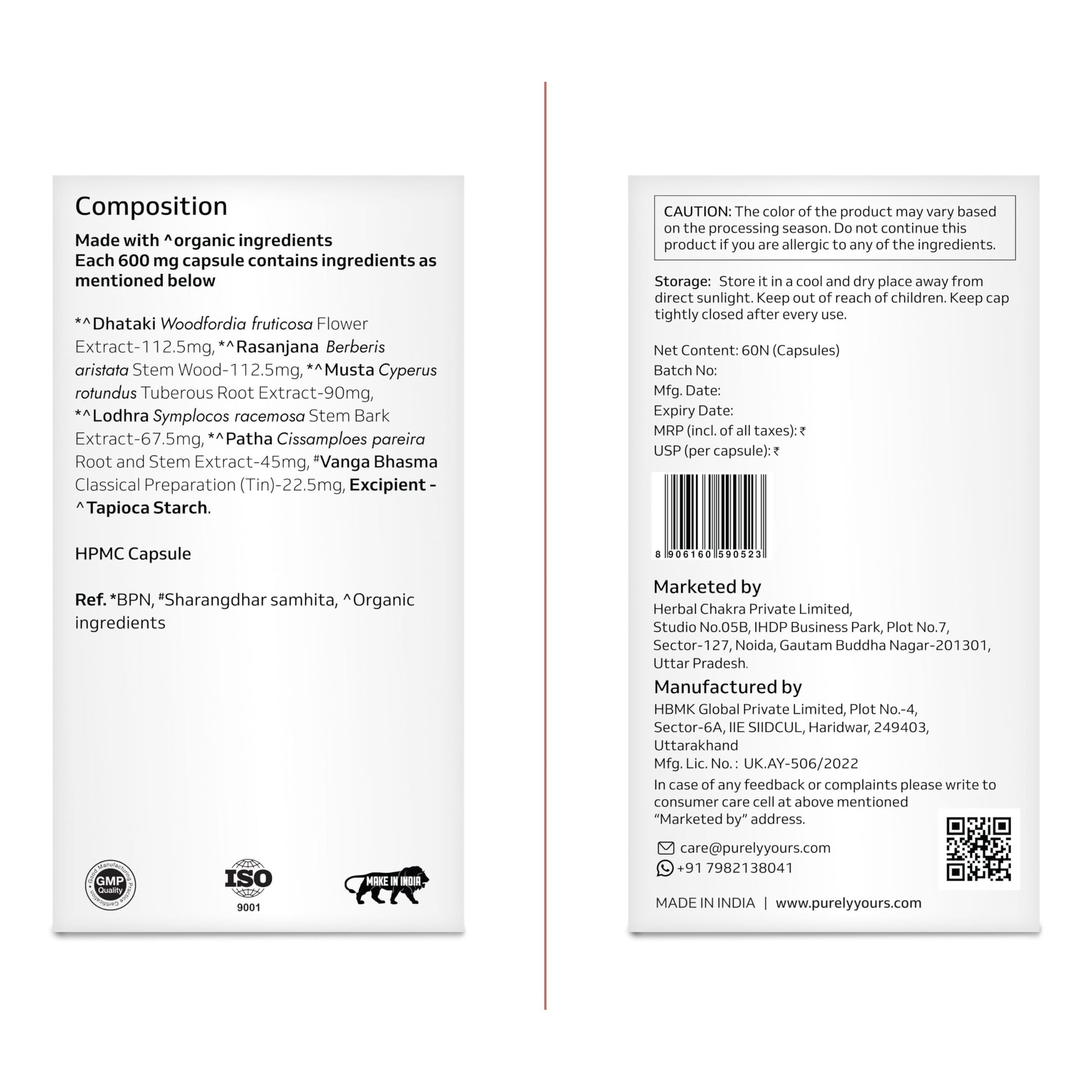 Purely Yours Female White Discharge Management Capsules - Femme Balance- image 3