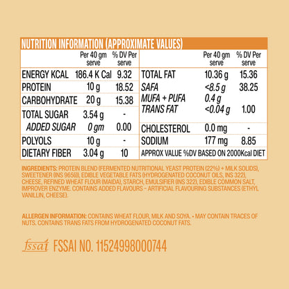 SuperYou Cheese Protein Wafer Bars (Pack of 10)|10g Protein, 3g Fiber,- image 2