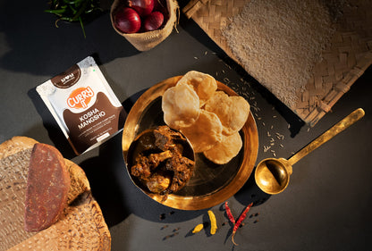 CURRYiT Calcutta Kosha Mangsho Curry Paste 250g | Ready to Cook in 15 mins | Serves 4-6 | Just add Fresh Mutton, Meat, Fish | Goodness of Ghee | No Preservatives | Eat with Chawal Roti | Indian Masala Gravy