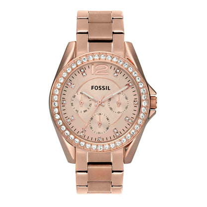 Fossil Analog Gold Dial Women's Watch - ES2811
