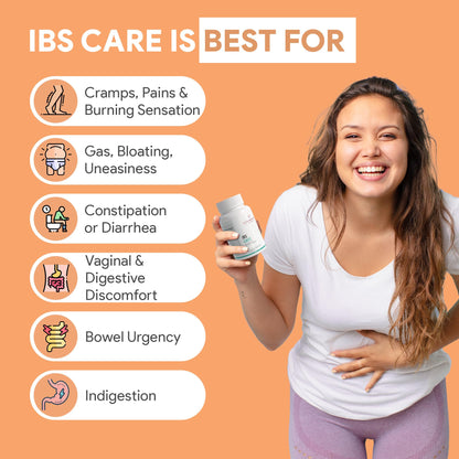 Autoimmunity Care: IBS Care 3-in-1 Gut Health Supplement | Probiotics + Digestive Enzymes | Supports Healthy Digestion, Bloating, Gas & Bowel Regularity | 60 Capsules for Men & Women