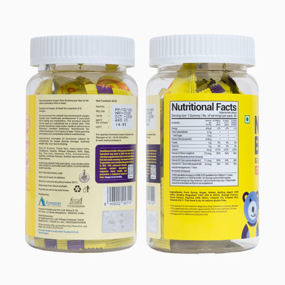 NutriBears Kids Vitamin D3 + K2 + B12 Gummies | Plant-Based Lichen D3 + MenaquinGold™ (MK-7) | No Artificial Colours | Bones, Immunity & Mood | Vegetarian | Ages 2–12 | Orange | 30 Gummy Bears