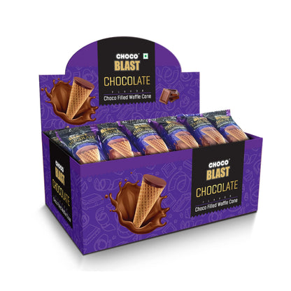 Pure Temptation Chocoblast Chocolate Filled Waffle Cones [20 Pieces], Individually Wrapped Choco Cone Bites, Non-Meltable Chocolate Snacks for Kids & Adults, Festival & Celebration Gift Pack