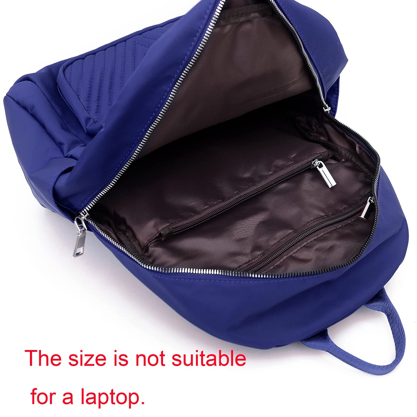 BMVMB Nylon Women Backpacks Casual Lightweight Strong Small Backpacks Fashion Rucksack Daypack for Women Lade Girl Teenager Blue, One Size
