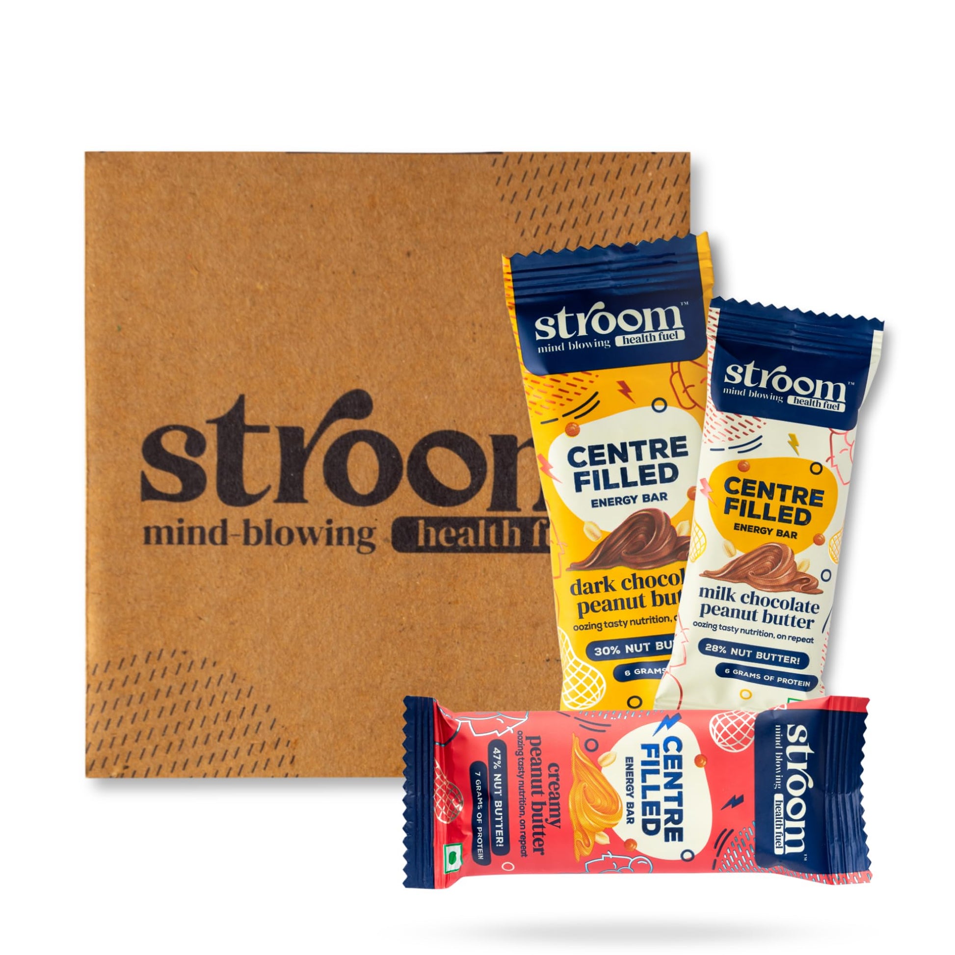 STROOM Asia's First Centre Filled Energy Bars | 7g Protein (10 Bars, 36 Grams Ea