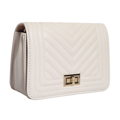 Lino Perros Women's Off-White Faux Leather Sling