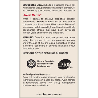 Jarrow Formulas Jarro-dophilus + Eps 120 Vegetarian Capsules AD- image 3