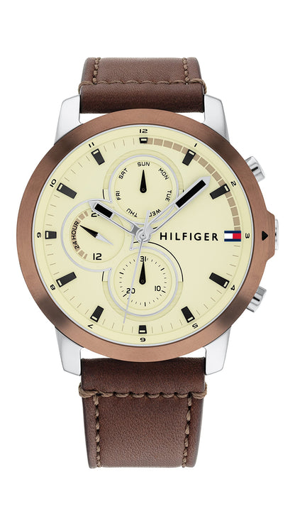 Tommy Hilfiger Men Parchment Dial Analog Watch