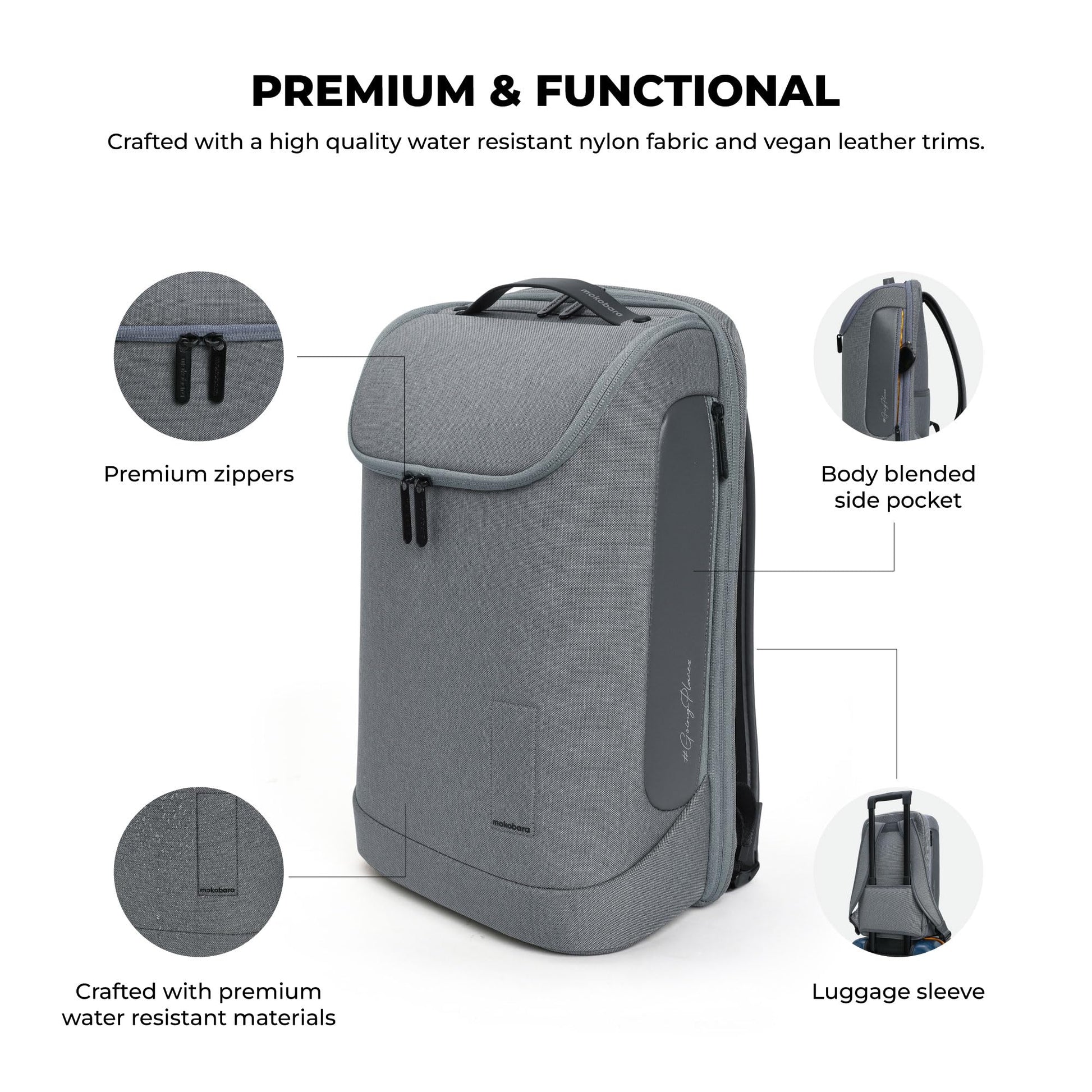 MOKOBARA The Transit 20L Premium Polyester 15" Unisex Laptop Backpack (- image 4