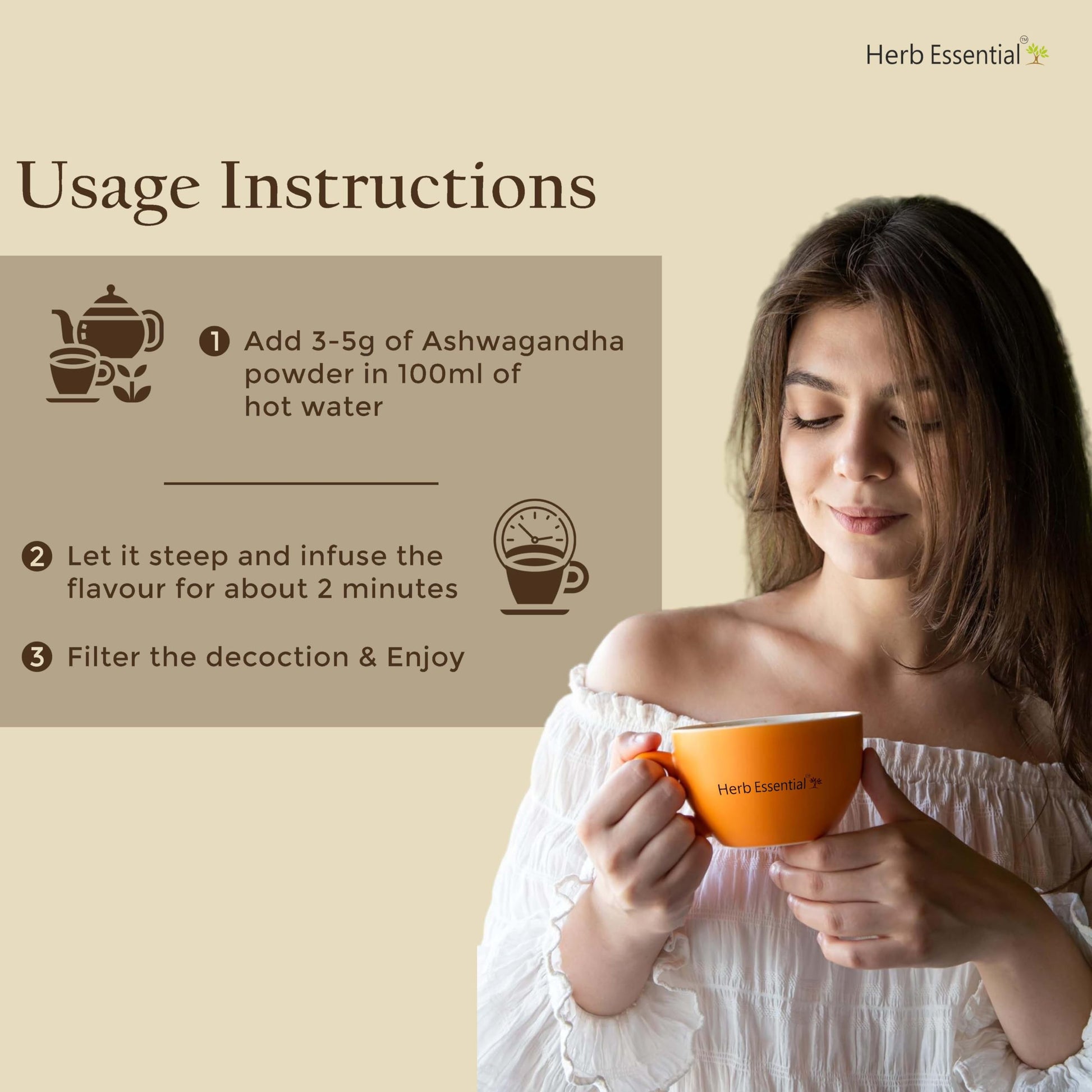 Herb Essential Pure Ashwagandha Powder 50 g- image 5