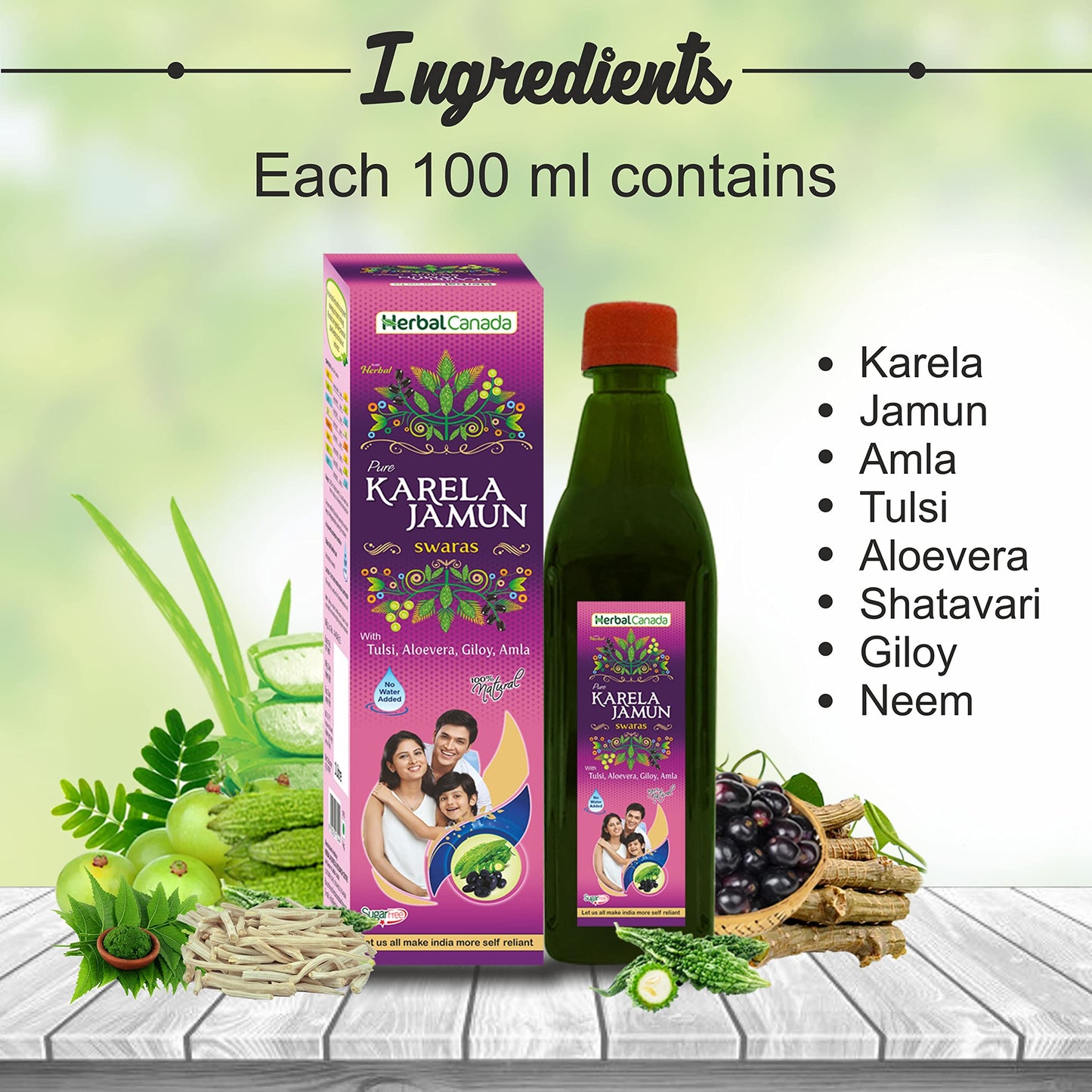 HARC HERBAL CANADA Ayurvedic Health Care (Karela Jamun 1L)