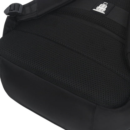 CARLTON Laptop Backpack with Front Access Pocket, Trolley Sleeve, Flush USB Port & Water Resistant Fabric | Ferrous Black | Bradford