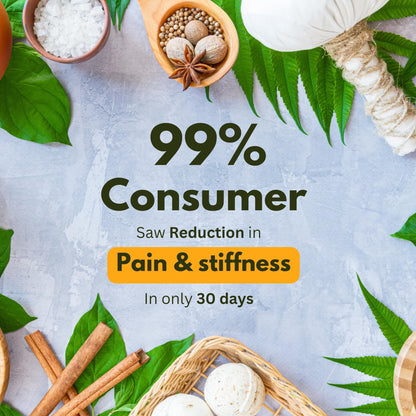 Jodveda Ayurvedic Pain Relief Oil 60 ml – Herbal Oil for Joint Pain, Knee Pain, Back Pain, Stiffness & Mobility Support – 30+ Ayurvedic Herbs – Non-Sticky & Quick Absorption