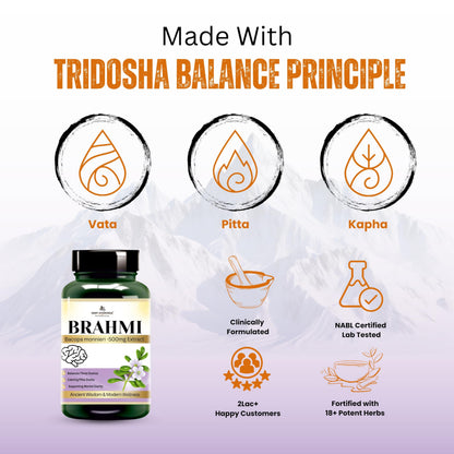 Deep Ayurveda Brahmi Vegan Capsules