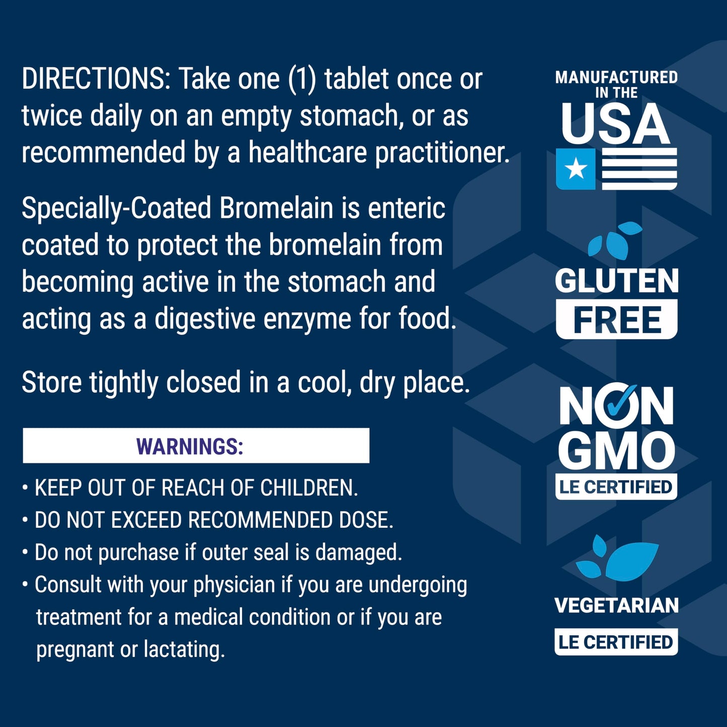 Life Extension, Specially-Coated Bromelain, 500 mg, 60 Enteric Coated T- image 4