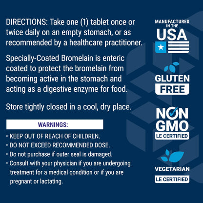 Life Extension, Specially-Coated Bromelain, 500 mg, 60 Enteric Coated T- image 4