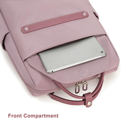 Chantria Casual Backpack for Women Stylish 13L Small Backpack fit 14 inch Laptop Compact Daypack Polyester Multi-pockets for Office Casual and Shopping
