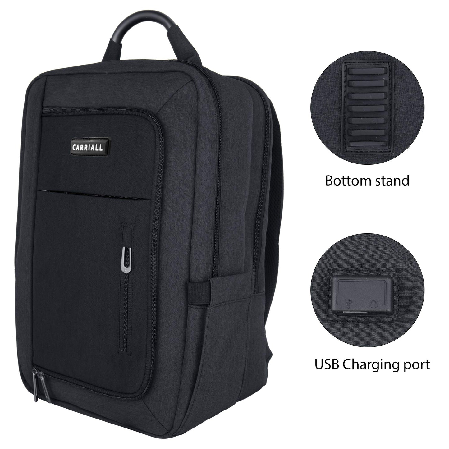 Carriall Minch Polyester Smart Laptop Backpack | Fit up to 15.6” Mac/La- image 6