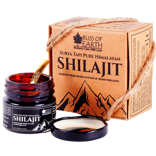 Bliss of Earth Surya Tapi Himalayan Shilajit Resin For Men & Women, 90 Days Sun