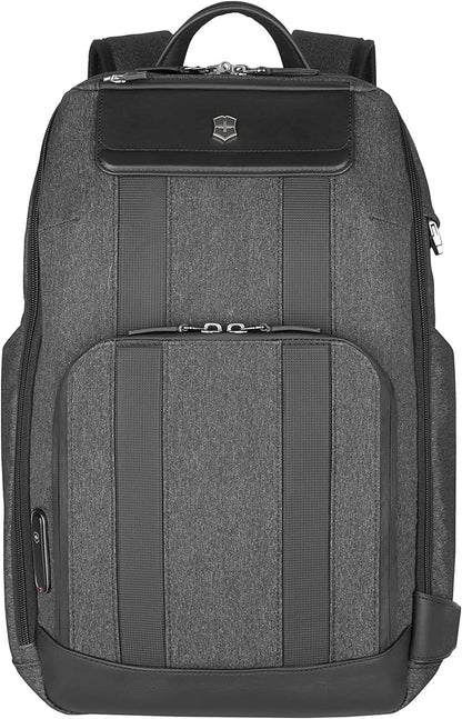 Victorinox Architecture Urban 2.0, Deluxe Backpack, 15" Laptop and Tablet Compartment, Melange Grey (611954), M