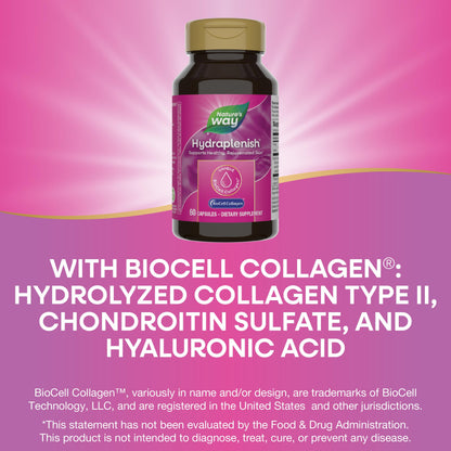Nature's Way, Hydraplenish Hyaluronic Acid, 60 Vcaps- image 5