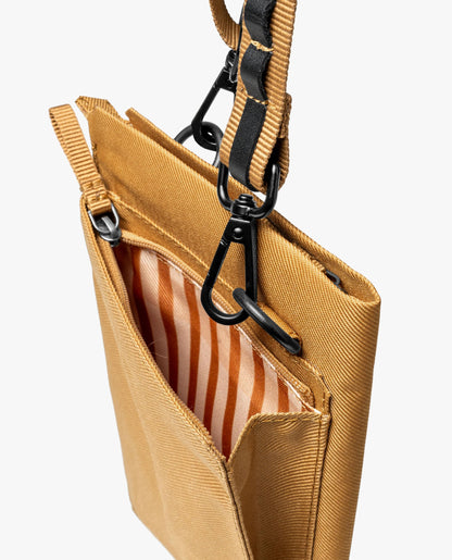 DailyObjects Amber Utility Phone Sling Bag for Women and Girls | Recycled PET Material | Crossbody Pocket Purse | Zipper Closure with Adjustable Strap | Lightweight