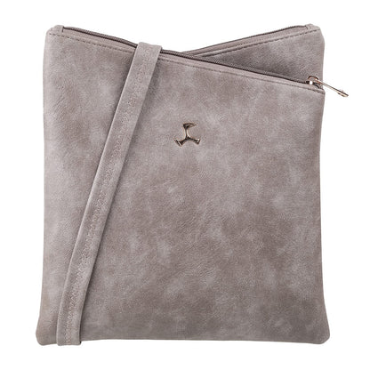 Mochi Women Grey Zip Top Sling Bag (66-7211)