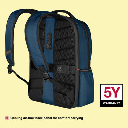 WENGER XE Resist, 16-inch Laptop Backpack (23 liters), 44 cm, Recycled Polyester PVC, Ocean Blue, 612738, Tablet Pocket | Swiss Designed - A Brand of Victorinox