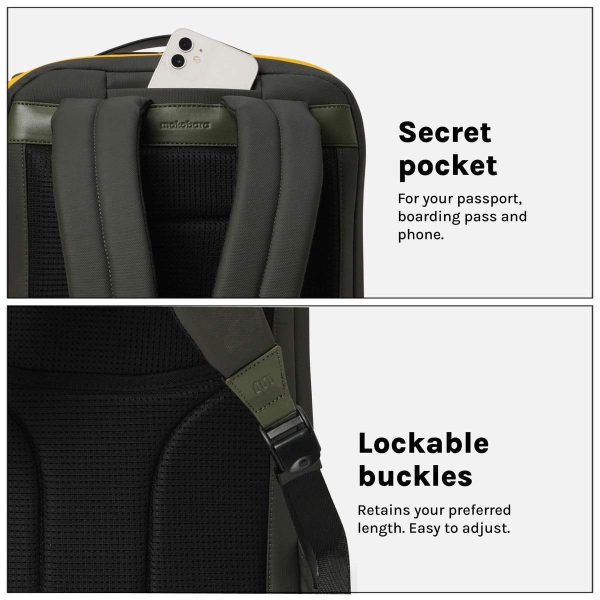 MOKOBARA The Transit Standard Backpack - 30 Litre Premium Nylon 15.6" Laptop Backpack Bag With Luggage Sleeve (Home Grown Sunray)