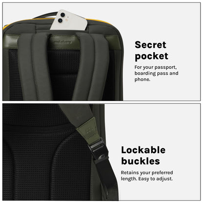 MOKOBARA The Transit Standard Backpack - 30 Litre Premium Nylon 15.6" Laptop Backpack Bag With Luggage Sleeve (Home Grown Sunray)