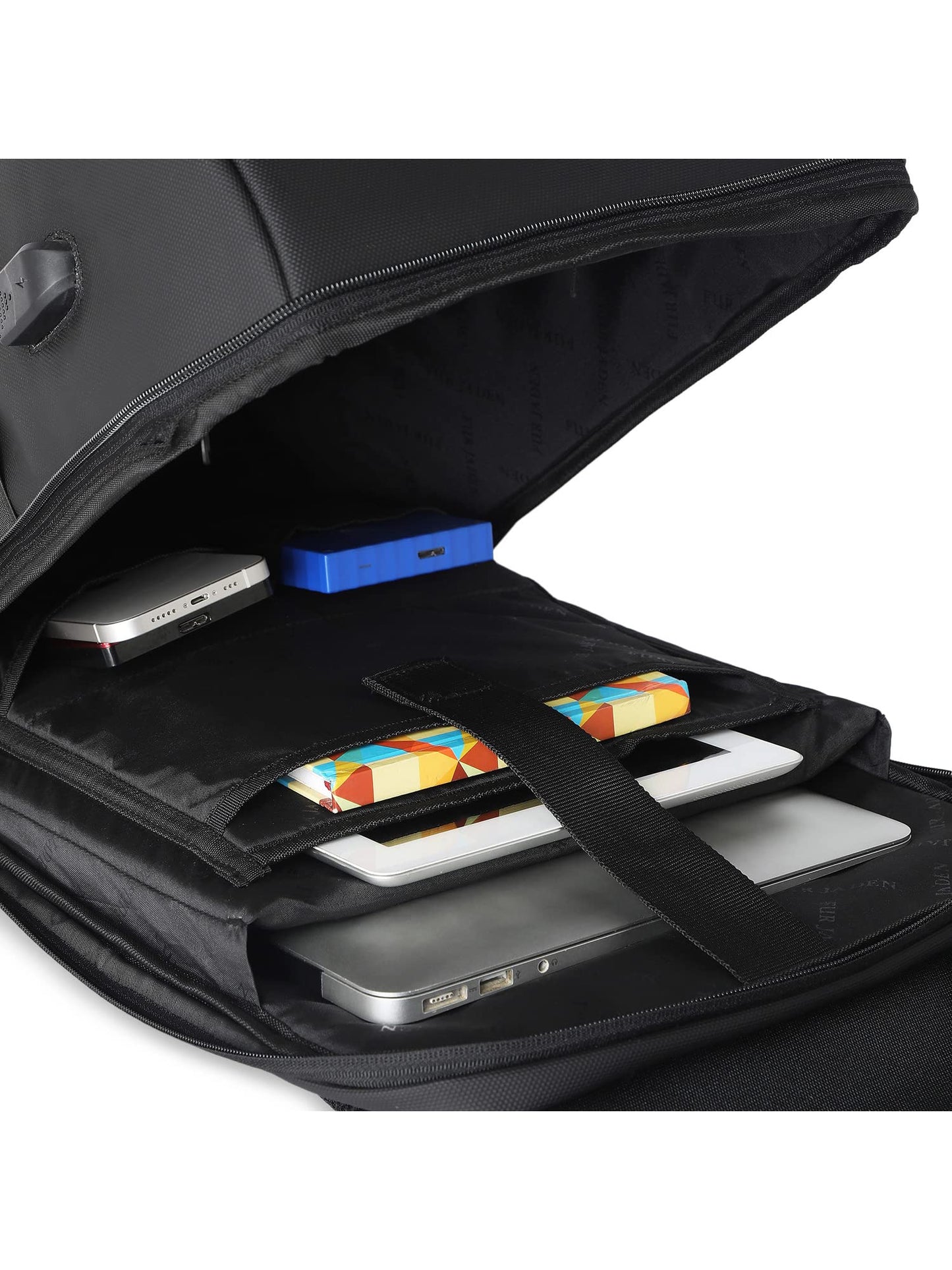 FUR JADEN Smart Tech Water Repellent Anti-Theft 15.6 Inch Laptop Backpa- image 4