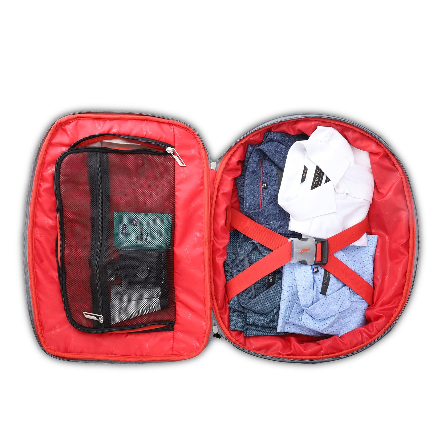 Protecta Organised Chaos XL (2.0) 45 L Convertible Laptop Backpack/Bag | For Work Trips, Travel & Weekend Trips. - Grey & Red