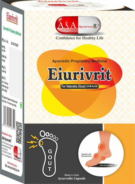 Eiurivrit Ayurvedic UricAcid Medicine | 60 capsule